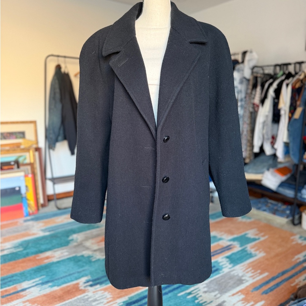 WINTER CLEAR OUT Vintage Forecaster Black Wool Coat